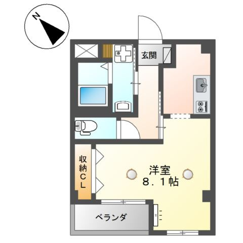 コンフォース栄の間取り
