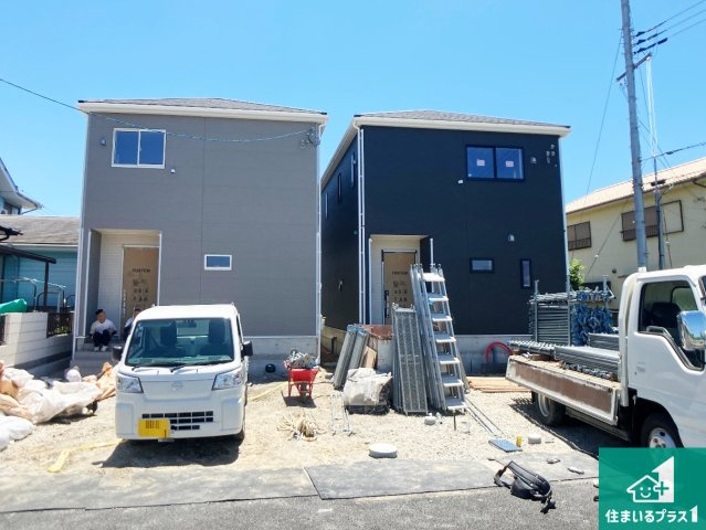 加古川市加古川町友沢　第8期　新築一戸建ての外観|周辺は落ち着いた街並みの住宅地！子育てがしやすい住環境です！まだ未完成ですが、現地でしかわからない事もございます。是非一度ご覧ください。