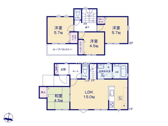 【間取り】 | 新築戸建／ふじみ野市苗間（全1棟）