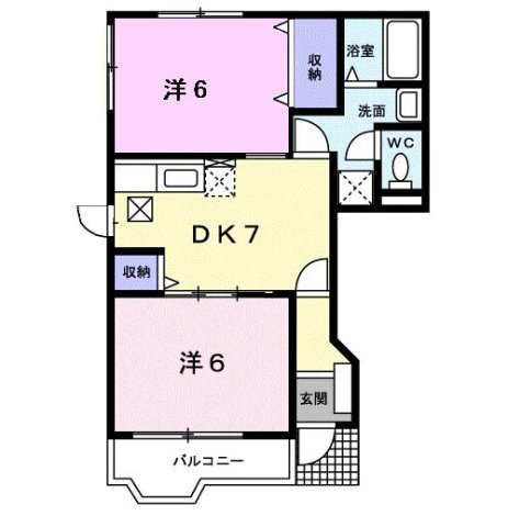 ニューハイネス横野Ⅲの間取り