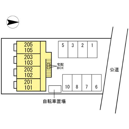 セジュールモナリエの区画図