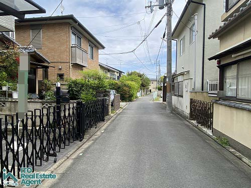 等持院西町 土地の前面道路含む現地写真