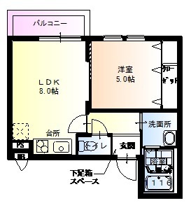 フジパレス田辺ＷＥＳＴの間取り|フジパレス田辺ＷＥＳＴ　間取り