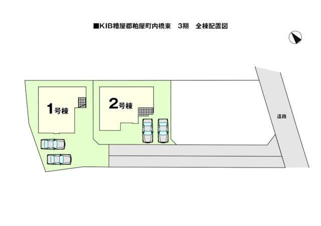 糟屋郡粕屋町内橋東3期の区画図