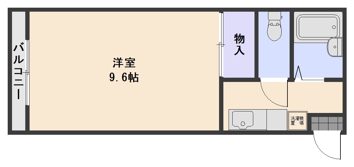 竹田レジデンスAの間取り