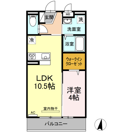 銀河タウン　Eの間取り