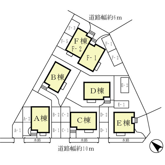 I-River Court　E棟の区画図