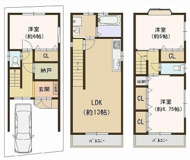 鶴見区安田３丁目　中古戸建②の画像