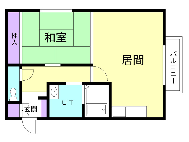 コーポはまなすの間取り