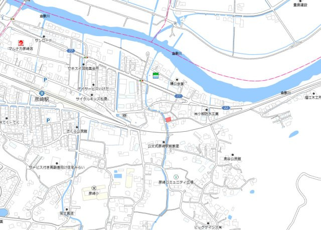 南区彦崎　1区画の地図