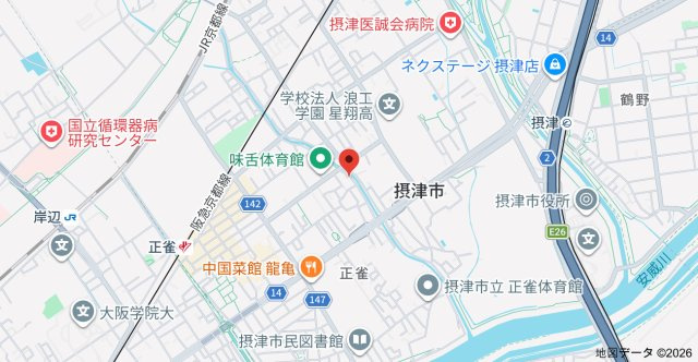 ウィステリアコート正雀の地図
