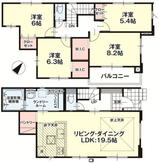 【間取り】 | 郡山市富久山町八山田新築一戸建て2棟