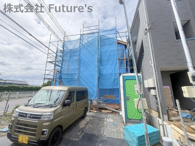 三郷市幸房　新築戸建　全1棟の外観|現地の写真になります。