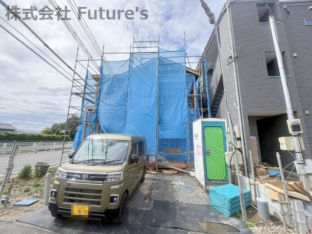 三郷市幸房　新築戸建　全1棟の外観|現地の写真になります。