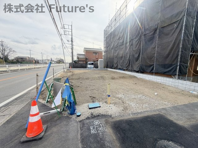 三郷市幸房　新築戸建　全1棟の外観|現地の写真になります。
