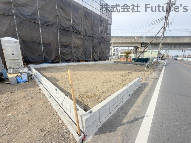 三郷市幸房　新築戸建　全1棟の外観|現地の写真になります。
