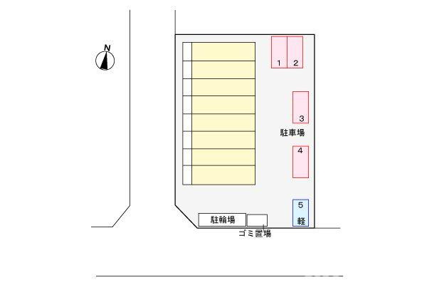鶴野リバーサイドテラスの駐車場