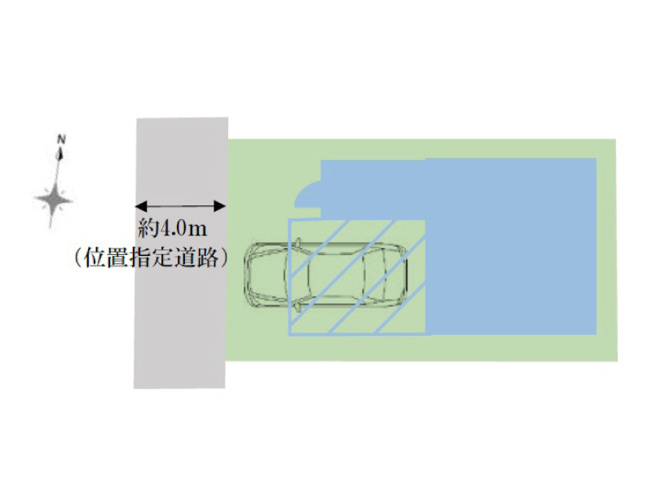 【区画図】 | 和光市新倉2丁目　新築一戸建住宅　全1棟　（成増店） | 大切なお車を雨や風から守ることのできるビルトインガレージ
※図面を基に作成しています。現況と異なる場合は現況を優先いたします。
