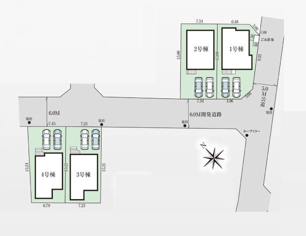 【区画図】 | ご家族様のプライベート空間が確保できる素敵な間取りです。また敷地ゆったりですので、おうち時間を楽しむのにもぴったりですね♪