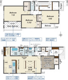 郡山市大槻町針生向新築一戸建て1棟の画像