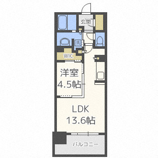 OPUS RESIDENCE SHINSAIBASHI SOUTHの間取り