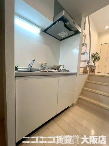 ハーモニーテラス東野中井ノ上町のキッチン|CG画像です。家具家電付きではありません