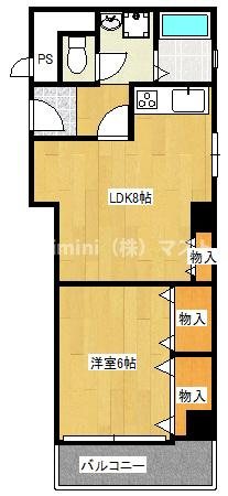 ルプリーズ天王寺の間取り