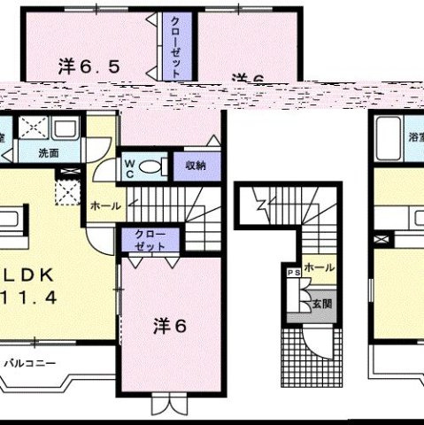 【間取り】 | メゾン　デ　ソレイユⅡ
