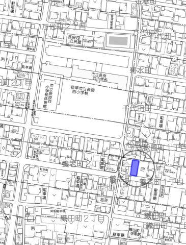 土地　養老町1丁目の地図