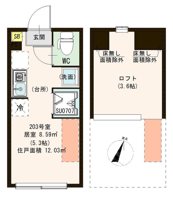 クレール小岩の間取り