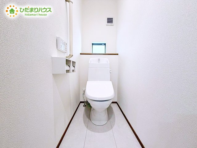 【トイレ】 | 水戸市笠原町974番　新築戸建　A号棟 | 1・2階にトイレあるため、同時に利用でき混雑を避けられますね