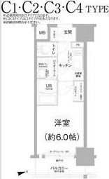 エスリード難波ザ・アークの間取り