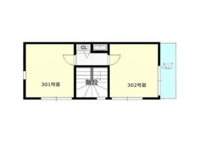 １階には１戸、２階には2戸、３階は2戸の個室があり、J:COMのインターネット回線も各部屋個別に無料