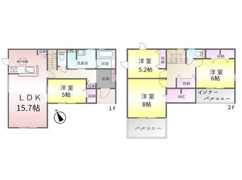 春日井市坂下町2丁目第2の間取り