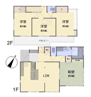 【間取り】 | 埼玉県所沢市大字上安松　中古戸建 | 埼玉県所沢市大字上安松　中古戸建