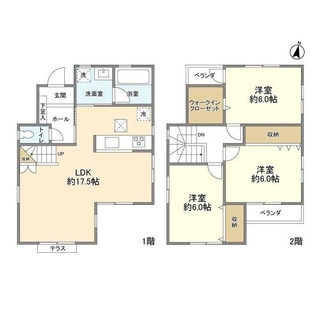 清水３丁目貸家の間取り