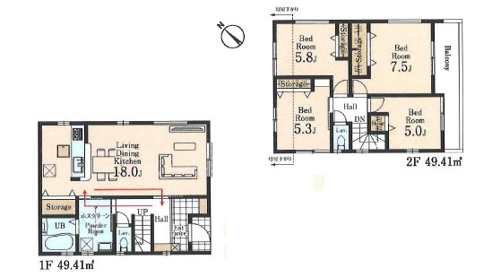 新築一戸建て　川越市中台２丁目