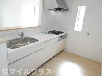 【キッチン】 | 白河市東釜子新築一戸建て3棟 | コンパクトなキッチンで掃除もラクラク