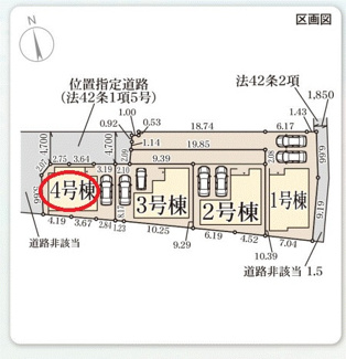 【区画図】 | リーブルガーデン中区楢葉 | 区画図