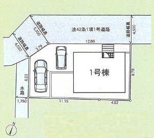 平塚市公所第20　新築戸建　全1棟の区画図