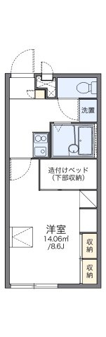 レオパレスラ・リヴィエラの間取り|代表的な間取のため実際の間取とは異なる場合があります