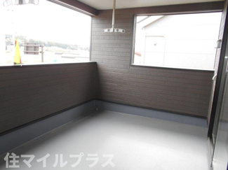 【バルコニー】 | 白河市東釜子新築一戸建て3棟 | 落ち着いた時間を過ごせるバルコニーです