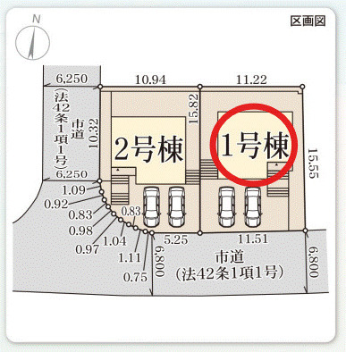 【区画図】 | リーブルガーデン南区若松台３丁２期 | 区画図