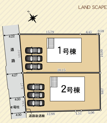 売新築戸建　富士市入山瀬の区画図