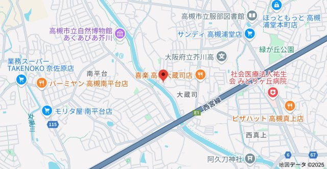 【地図】 | 大蔵司2丁目貸家