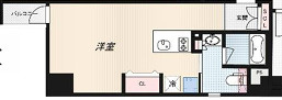 RIDGE北堀江（旧ルクレ北堀江）の間取り