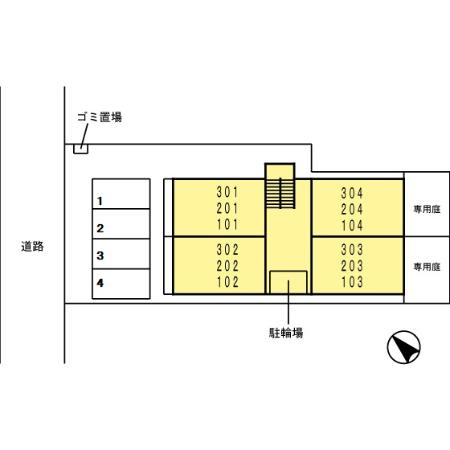 ラ・フォート己斐本町の区画図