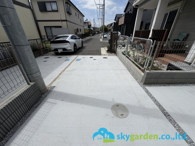 茅ヶ崎市小和田１丁目　新築戸建　全１棟の駐車場|駐車場です