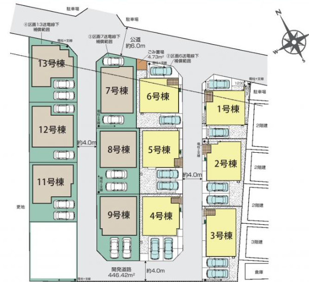【仲介手数料無料】入間市下藤沢全１３棟　１２号棟　入間の不動産は西武ハウジングの区画図