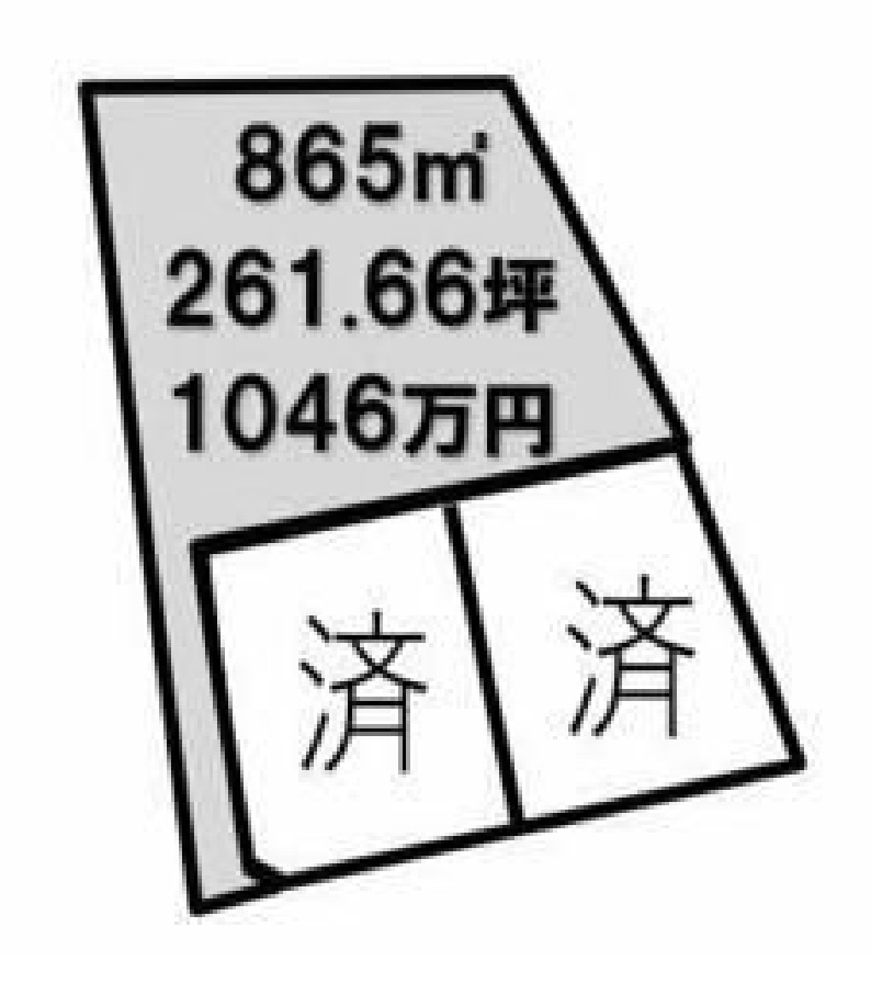 売地　大平町富田の土地図